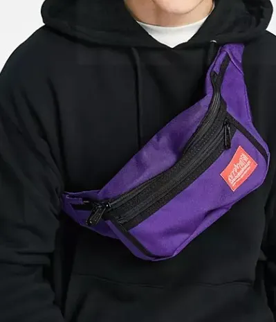 Manhattan Portage Alleycat bum bag in purple RRP 40.00