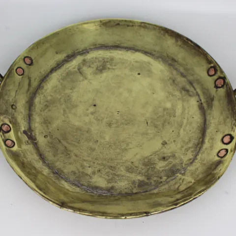 Antique Brass Two Handled Dish