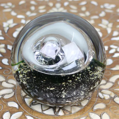 Large Vintage Gass Paperweight