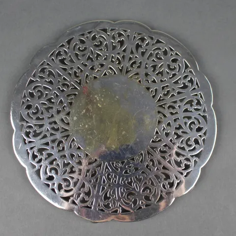 Silver Plated Footed Wine Coaster