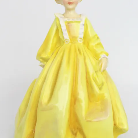 Royal Worcester Figurine Yellow Grandmothers Dress