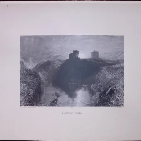 J.M.W Turner Rare “Kilgerran Castle Wales” 1873 Picturesque Views in England-18