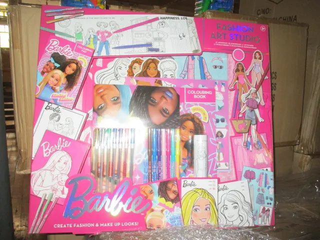 10 Pcs Large Size Barbie Bumper Stationary Set - 10 Pcs In Lot RRP £14.99/unit