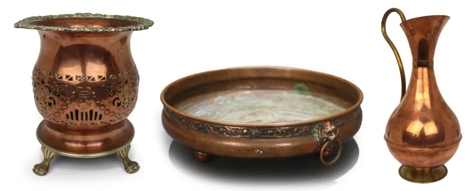 Collection of Antique & Vintage Copper Pieces