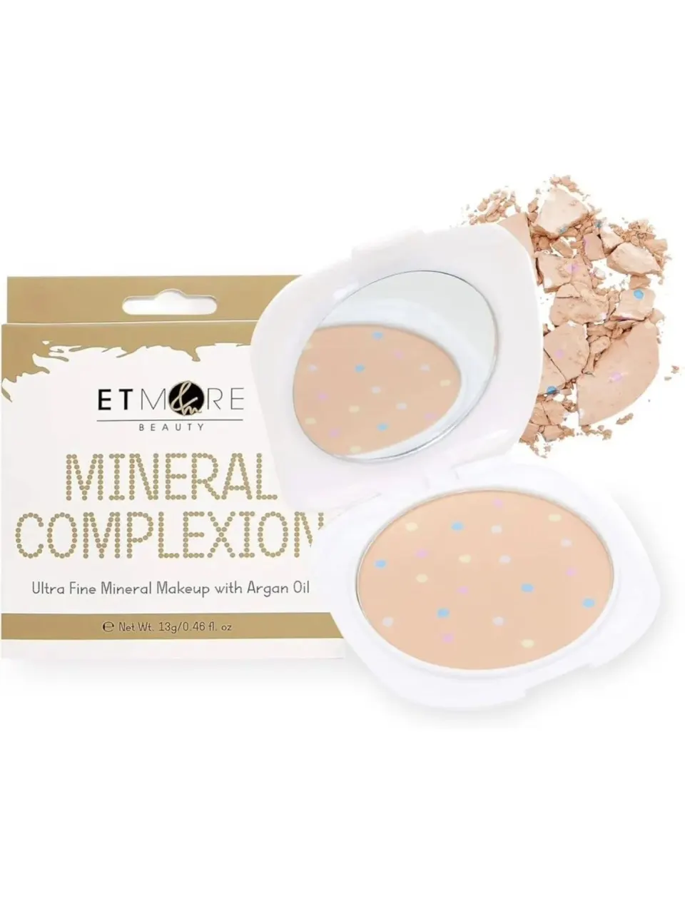 25 x Etmore Beauty Mineral Complexion Ultra Fine Mineral Makeup With Argan Oil 13g L8a