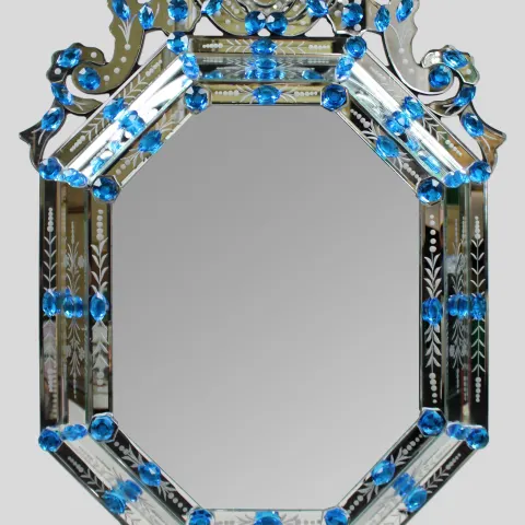 Decorative Bejewelled Venetian Style Mirror