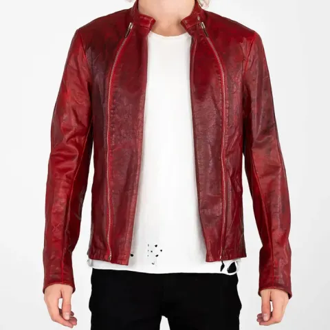 MJB Marc Jaques Burton Slim Fit Biker Jacket, Online Price £900, Size Small (46).