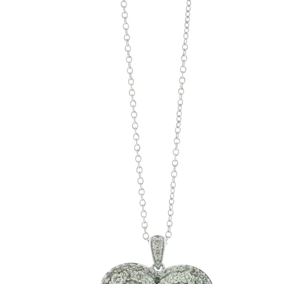10ct Gold Heart Diamond Pendant 1.50 Carats