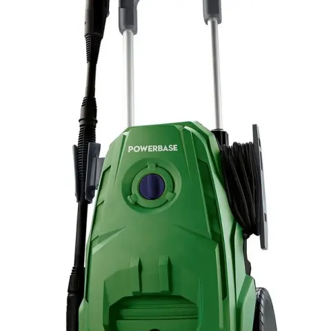 (104/Mez) RRP £79. Powerbase 1850w Electric Pressure Washer. 1850 Watt Motor. 130 Bar Maximum Worki