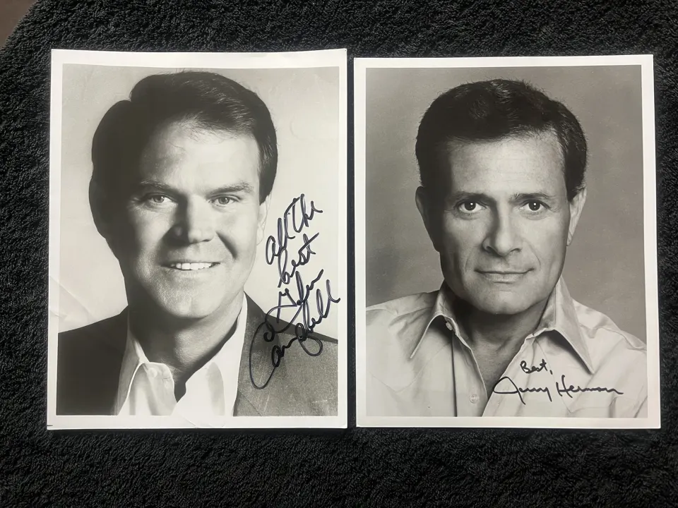 Gerry Herman &Glen Campbell Signed