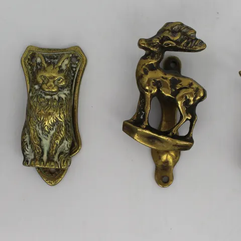 Set of 4 Vintage Brass Door Knockers