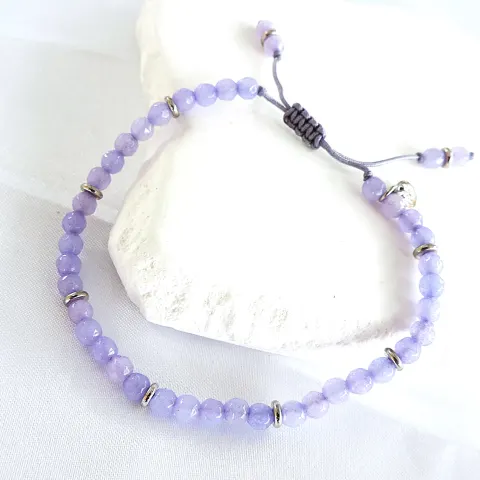Lola Rose London Lilac Quartz Gemstone Bracelet - New