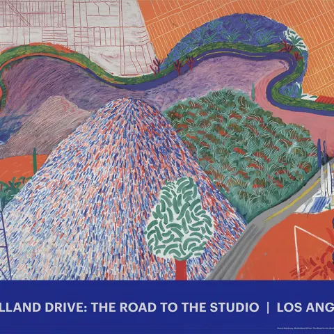 David Hockney 'Mulholland Drive. The Road to The Sudio'. Cert of Provenance.