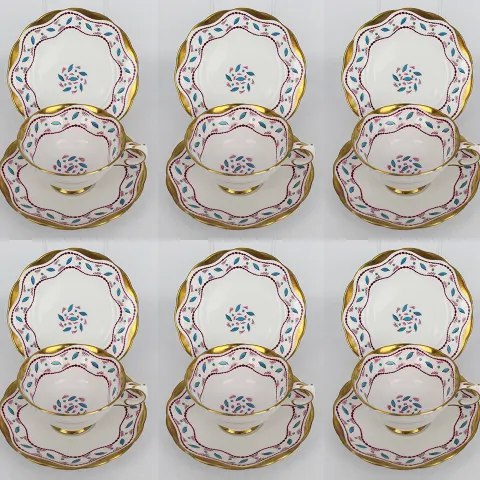 Set of 5 Grosvenor Jackson & Gosling Horentine Trios c.1910