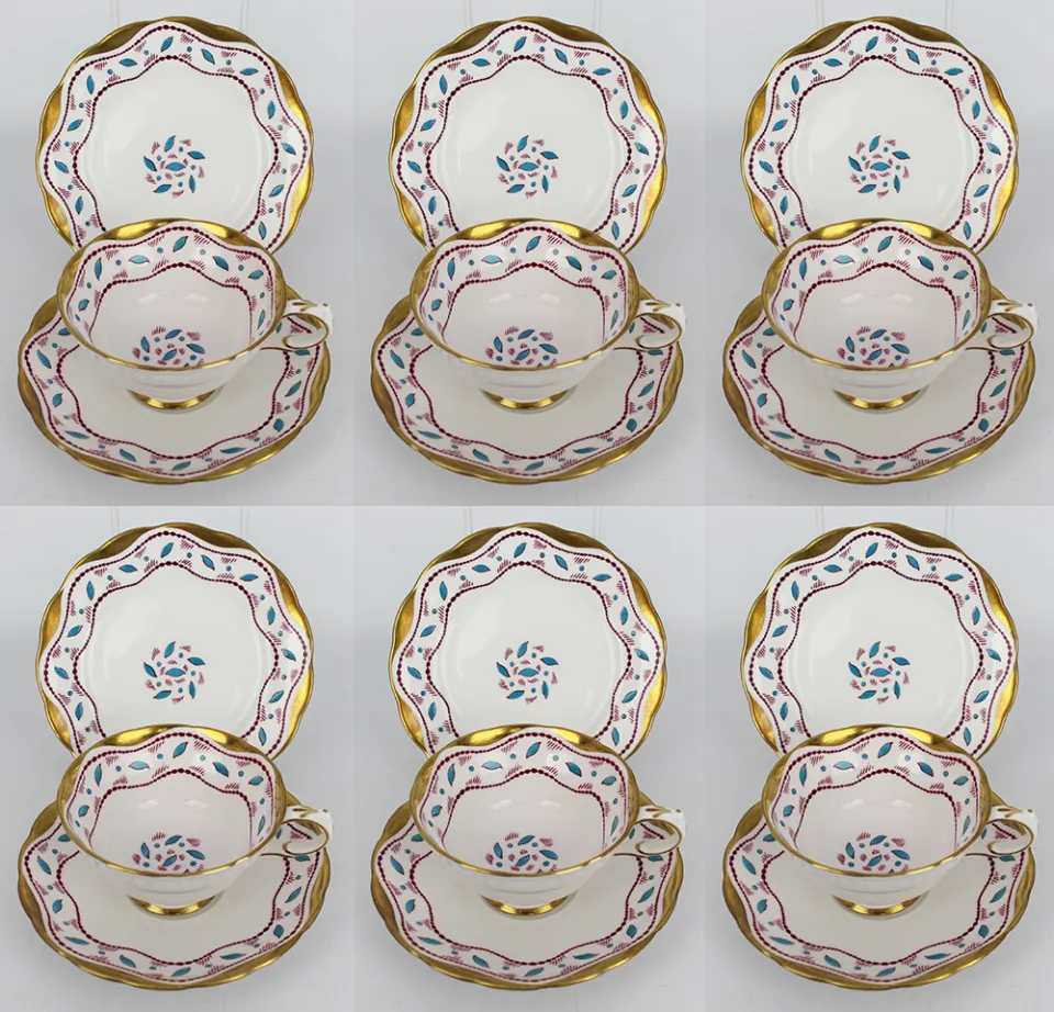Set of 5 Grosvenor Jackson & Gosling Horentine Trios c.1910