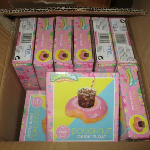 100 Pcs Inflatebale Donut Drinks Holder