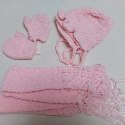 Pink and Blue Hats, Scarves and Gloves - Min 15 Items