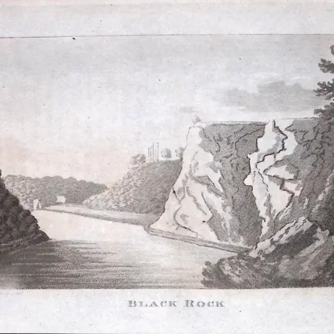 Black Rock 224 Years-Old Historic and Picturesque Clifton Bristol Print-5.