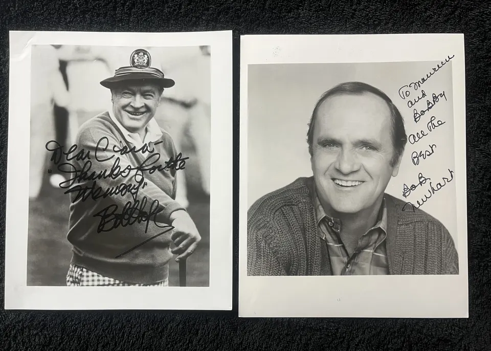 Bob Hope & Bob Newhart Signed