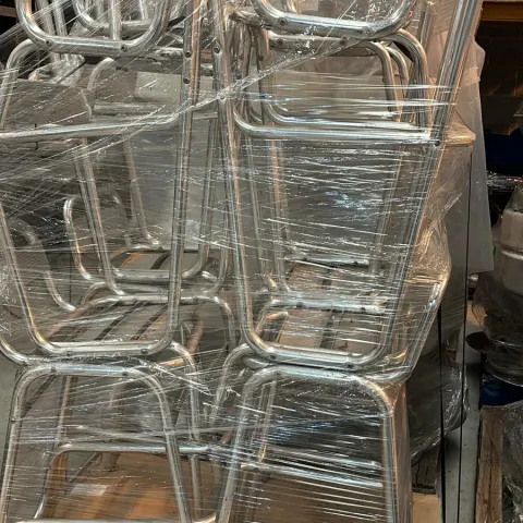 Pallet of 12 x Aluminium Bar Stools