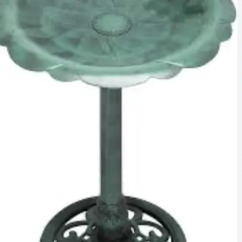 Tall Outdoor Antique Flower Birdbath With Bird Decoration Yard