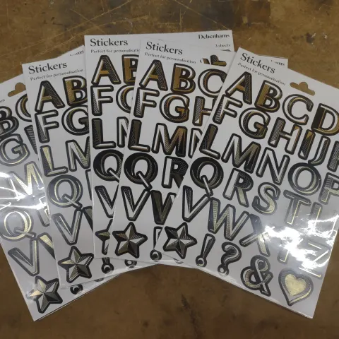5 X Sticker sets - 3 sheets per set total 15 sheets. RRP £20 - GRADE A