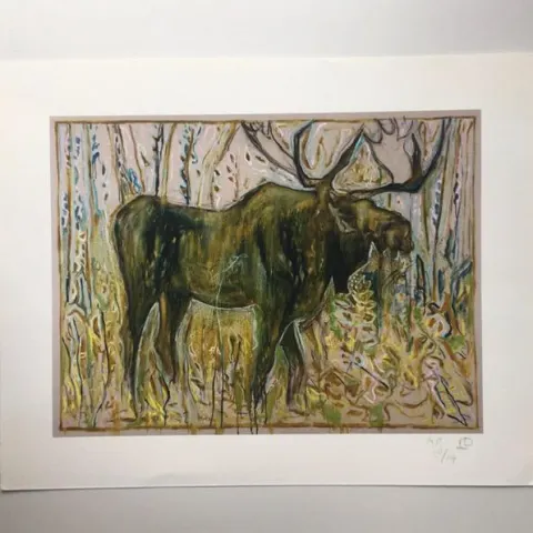Billy Childish(b1959) 'The Moose' Signed, Editioned, Pigment Print, Artist Proof, 2012