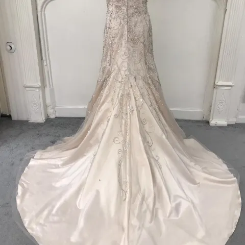 Gold wedding dress style D5350 size 6.   RRP £1,495