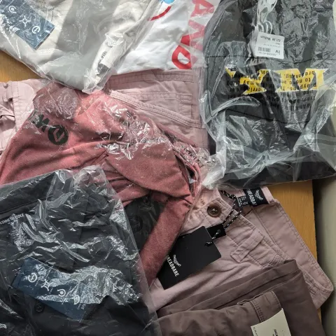 Men's Premium Clothing Bundle Includes Shirts Trousers Shorts Etc