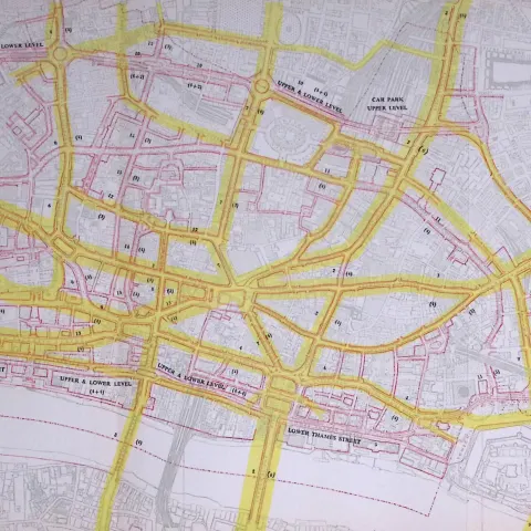 The City of London Proposed Reconstruction Development Plans After World War 2 Damage-6
