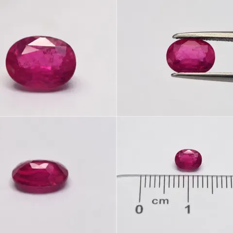 Natural Heated Ruby Oval Cut – 3.06 Carats