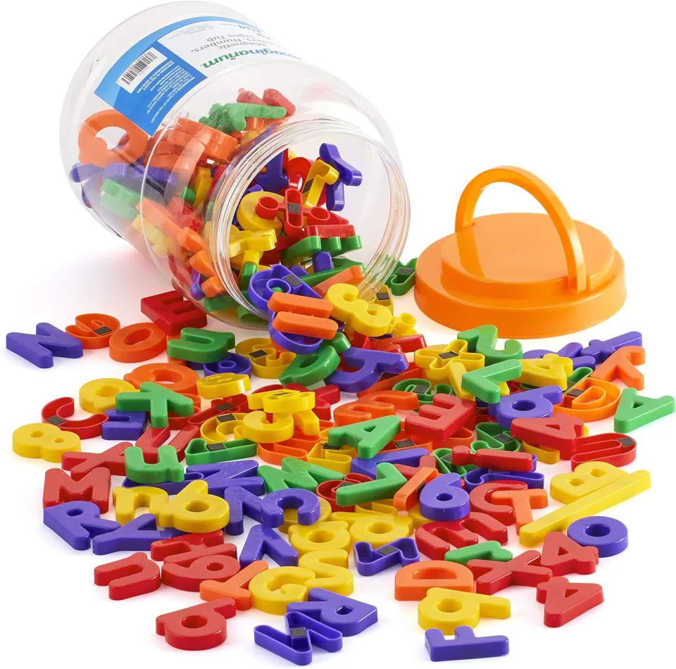 6 x Imaginarium 204pc Magnetic Letters, Numbers, Signs Tub RRP £18.99