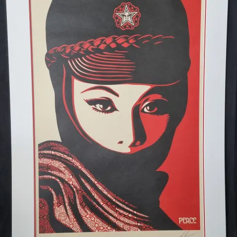 Shepard Fairey Signed Lithograph.