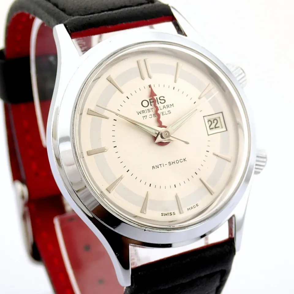 Oris / Wristalarm 17 Jewels Anti-Shock - Gentlemen's Steel Wristwatch
