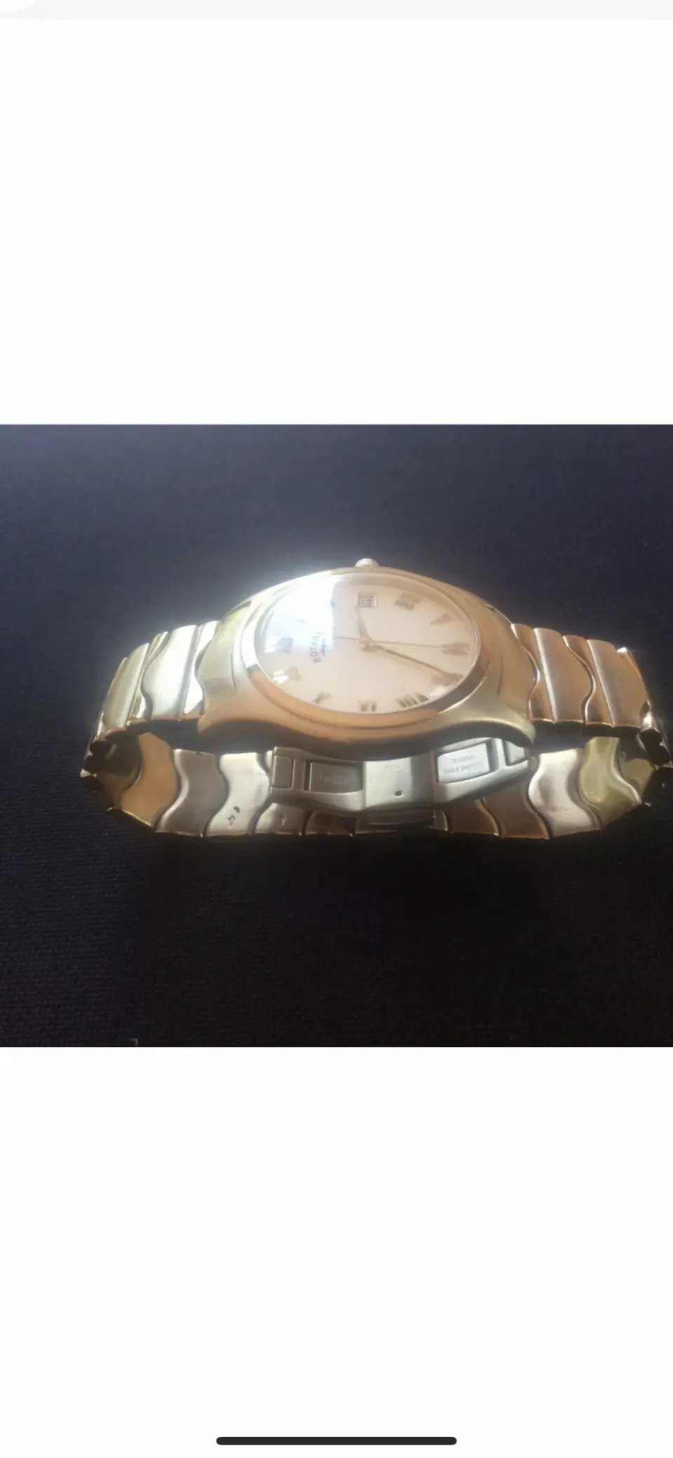 ROTARY Watch Dolphin Standard Waterproof Gold Plated Mens Ladies Unisex