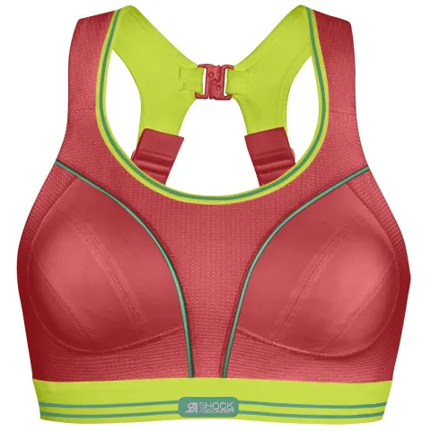 12 Shock Absorber Run Sports Bras Red Lime