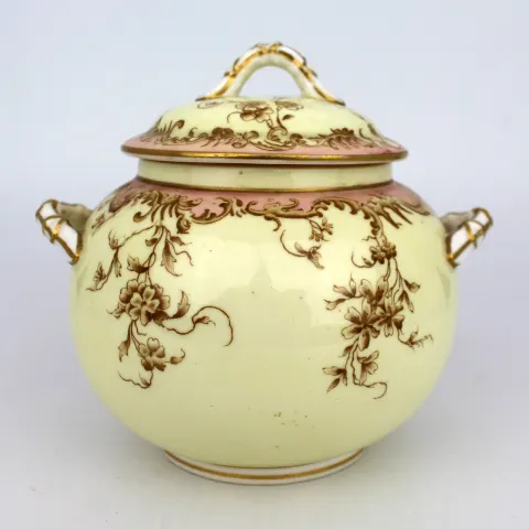 Late Victorian Royal Worcester Two Handled Lidded Bowl