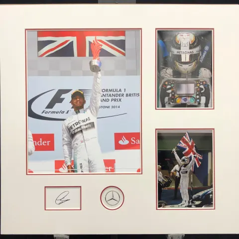 LEWIS HAMILTON original signed presentation