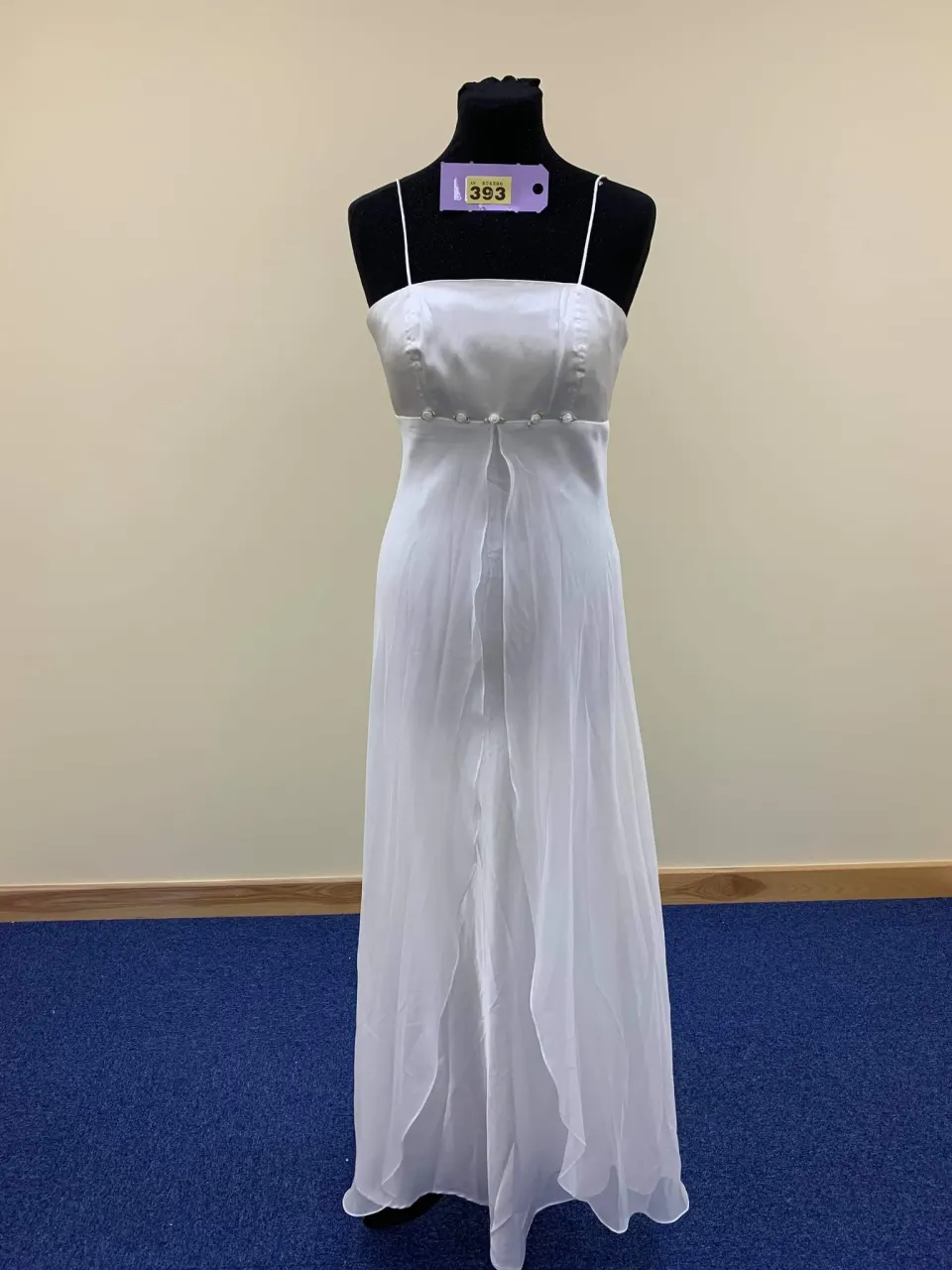 Ivory prom dress from Milano Formals size small