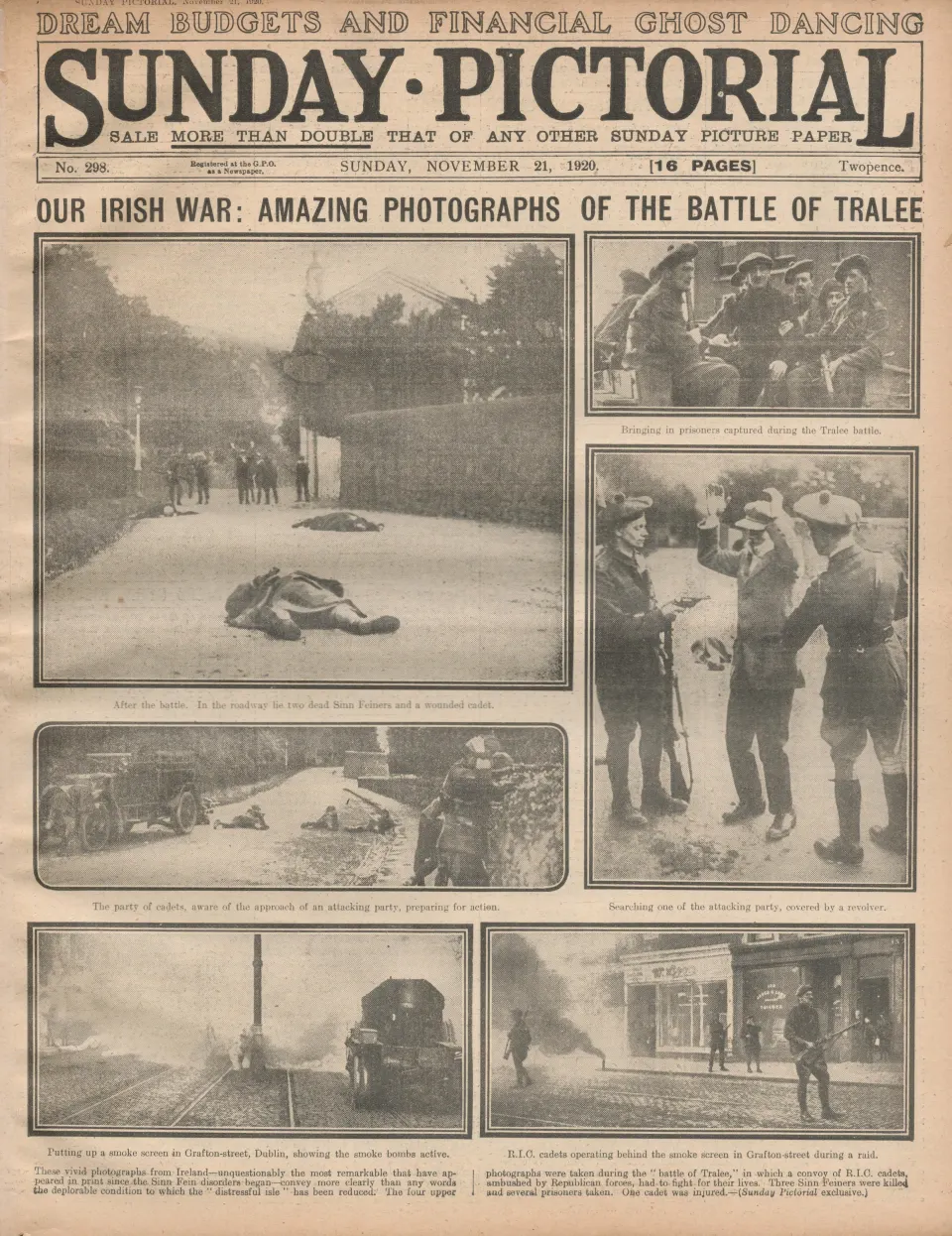Battle of Tralee Irish War of Independence Fake news Story 1920.