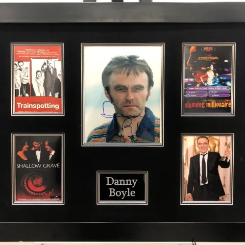 DANNY BOYLE framed original signature presentation