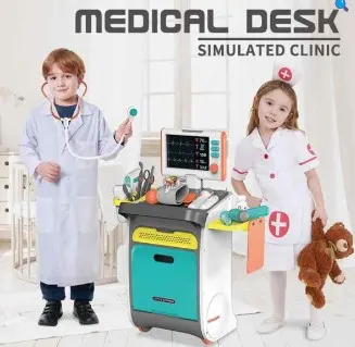 Medical Desk Simulated Clinic Pretend Play Toy Set