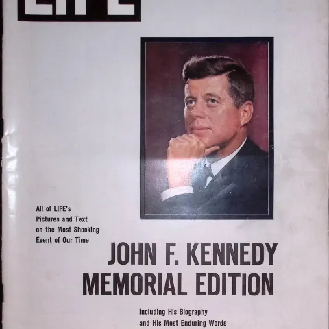 John F Kennedy Assassination 76 Page Life Magazine Memorial 1969 Edition.