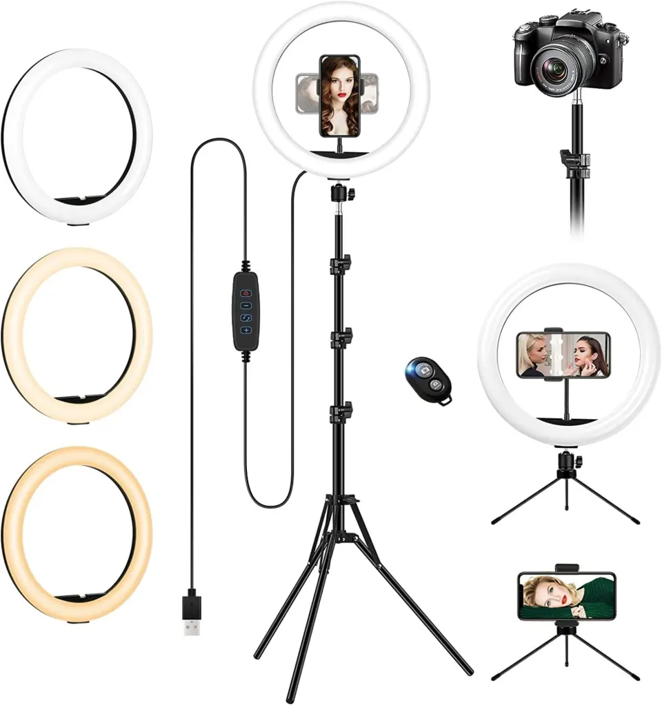 Ring Light with Tripod Stand with Phone/Camera Holder - Amazon 33.99 SL2 L 10