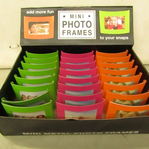 12 x Mini Metal Photo Frames