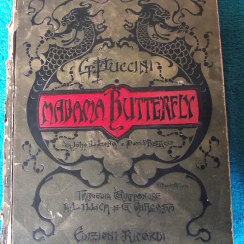 Giacomo Puccini - Madama Butterfly - G Ricordo & Co.- Italy - Feb.1904 1st Edit.