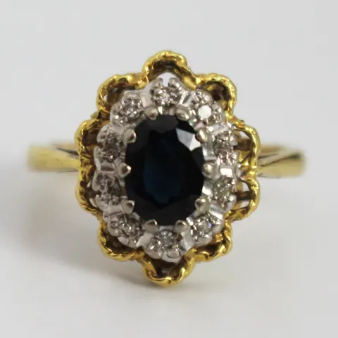 Sapphire & Diamond Ring