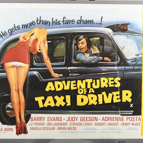 Original "Adventures of a Taxi Driver" Film Poster