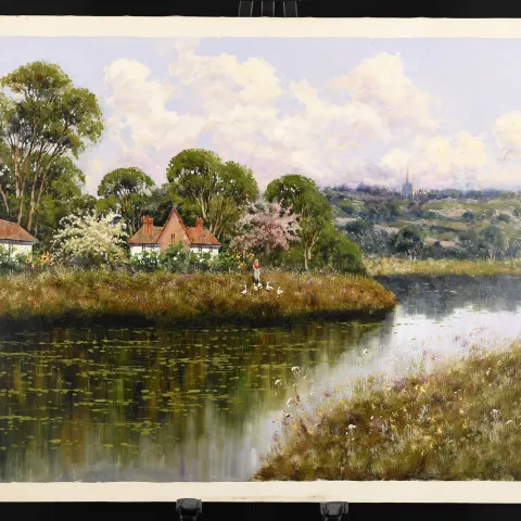 Oil Painting On Canvas Country Scene