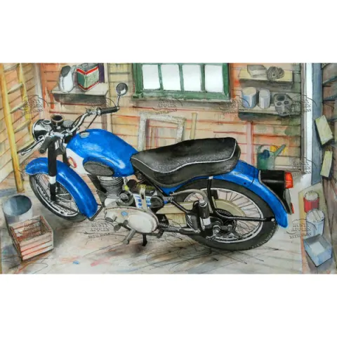 BSA M20 Side Valve Single Iconic Motorbike Metal Wall Art